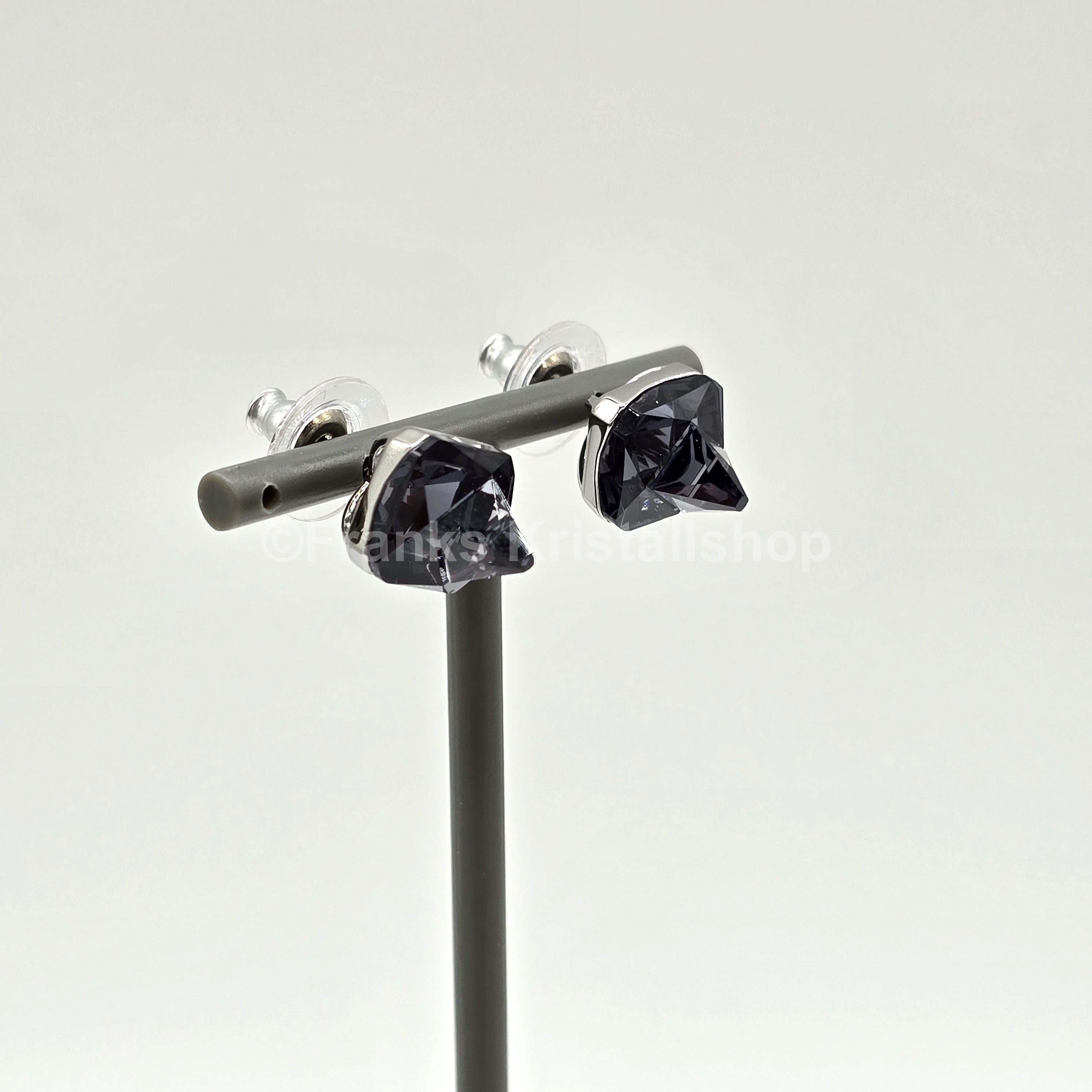 SWAROVSKI Chroma Ohrstecker, Grau, Rhodiniert 5613723