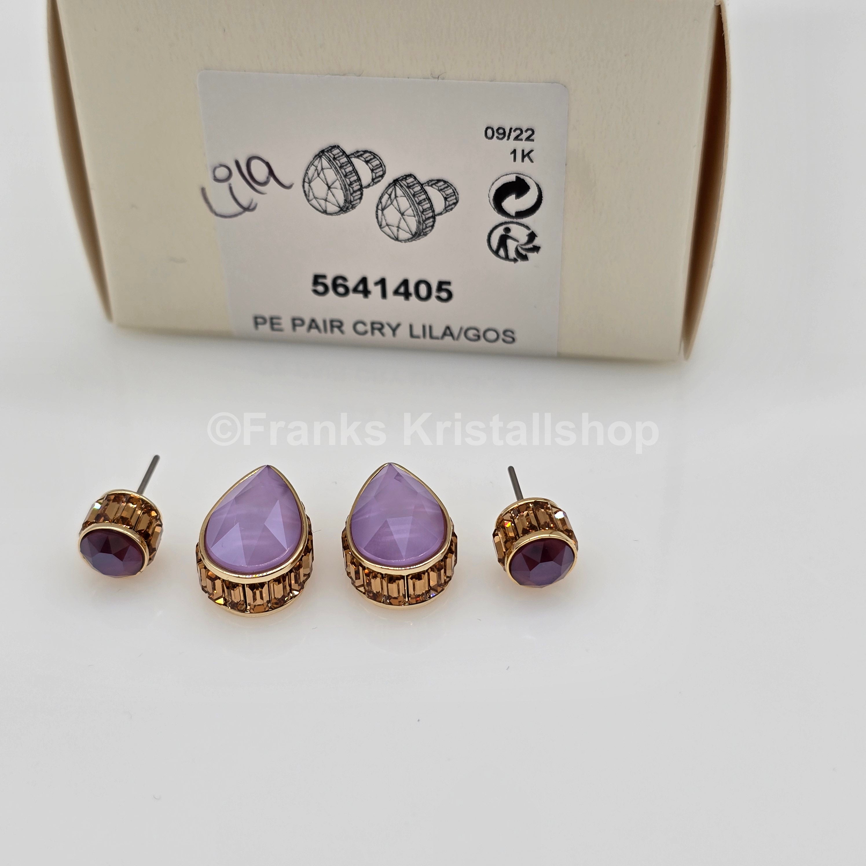 SWAROVSKI Chroma Ohrstecker, Mehrfarbig, Goldlegierungsschicht 5641405