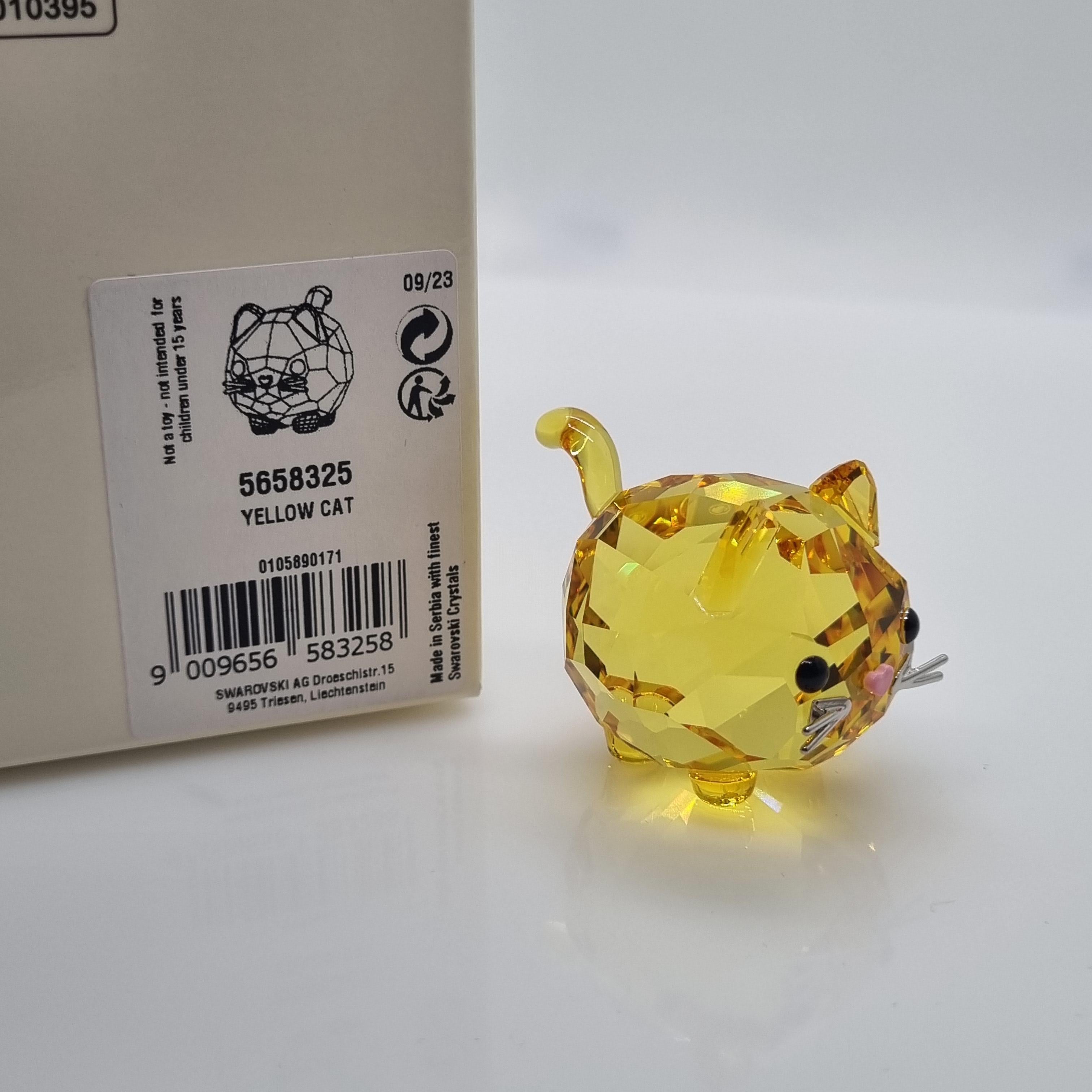 SWAROVSKI Katze Chubby Cats Yellow Katze Gelb 5658325