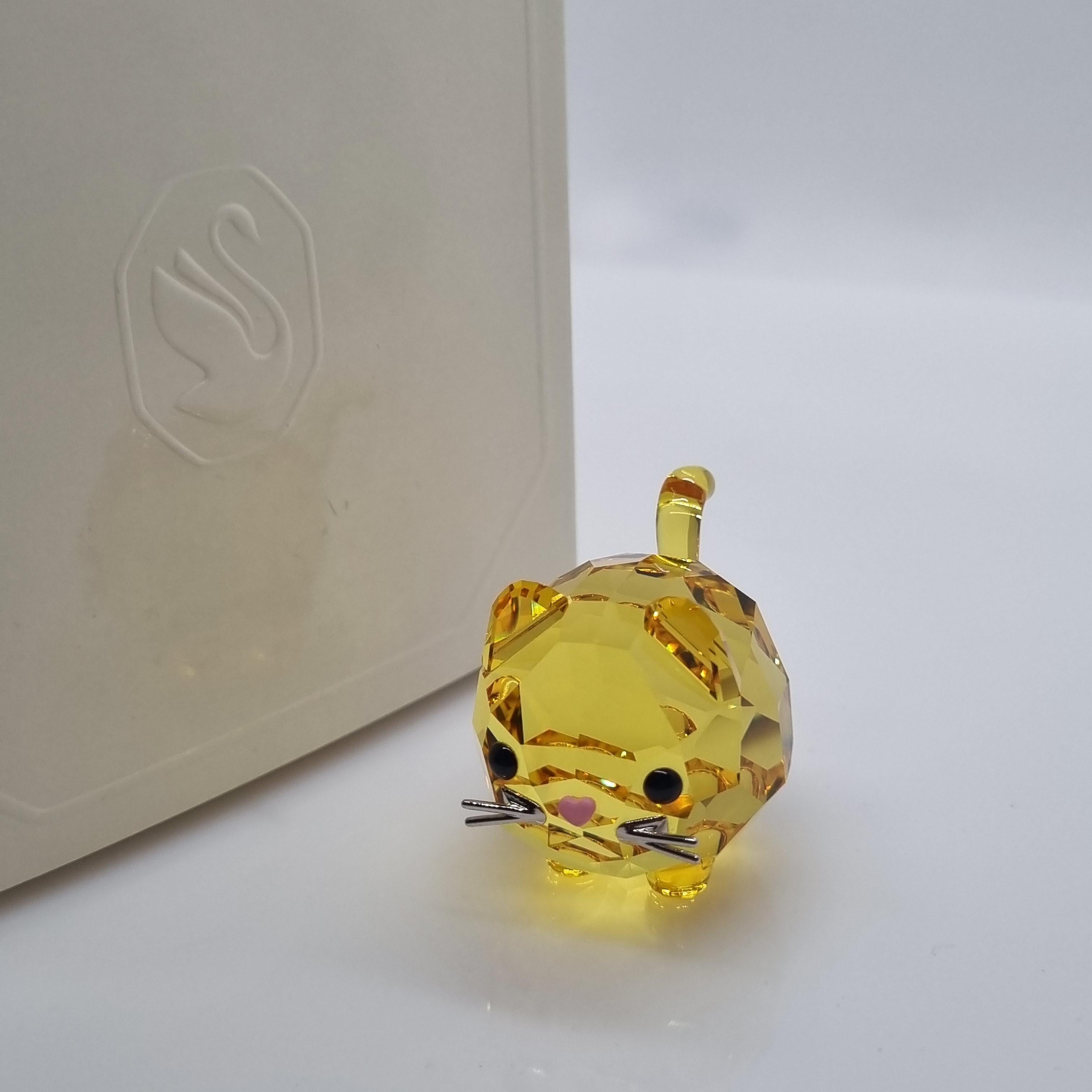 SWAROVSKI Katze Chubby Cats Yellow Katze Gelb 5658325