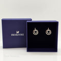 SWAROVSKI Circle Kreolen Rund, Weiß, Rhodiniert 5616265