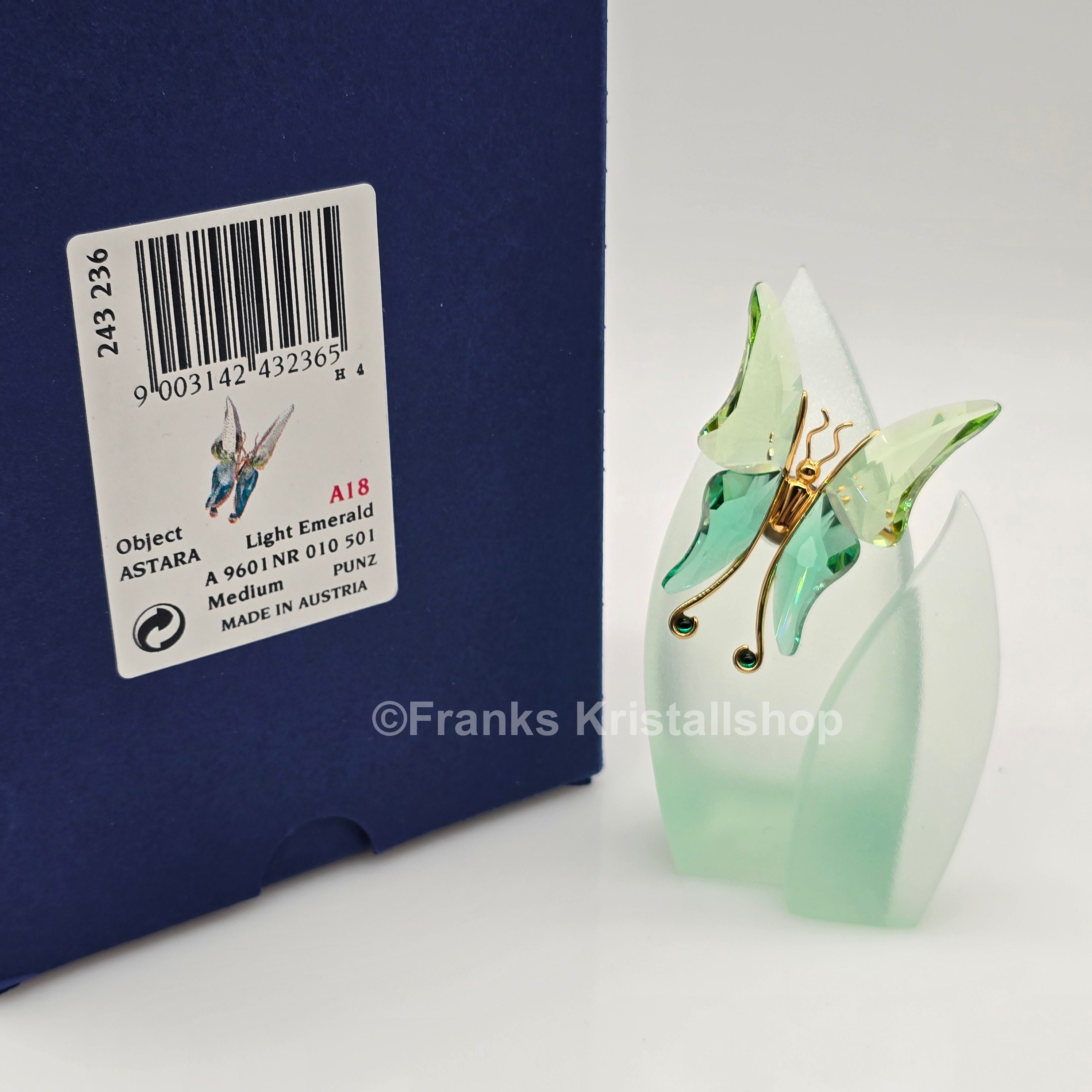 SWAROVSKI Crystal Paradise Objekt Schmetterling Astara Medium + Display 243236