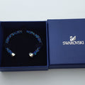 SWAROVSKI Crystaldust Armreif Größe S Blau Blue 5255911