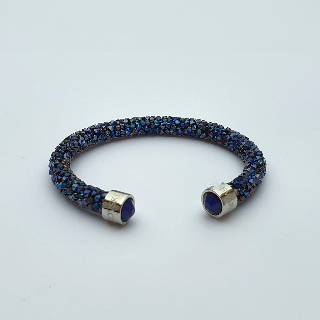 SWAROVSKI Crystaldust Armreif Größe M Blau 5250068