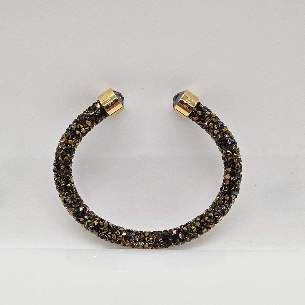 SWAROVSKI Crystaldust Armreif Größe S Dark Gold 5372883