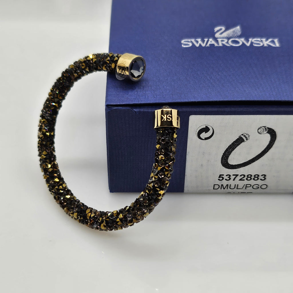 SWAROVSKI Crystaldust Armreif Größe S Dark Gold 5372883
