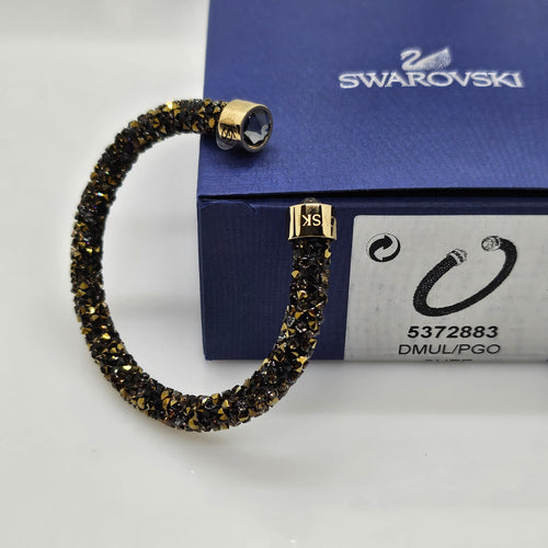SWAROVSKI Crystaldust Armreif Größe S Dark Gold 5372883