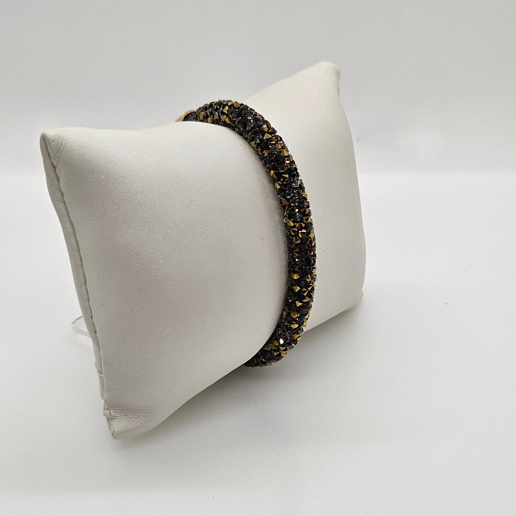 SWAROVSKI Crystaldust Armreif Größe S Dark Gold 5372883