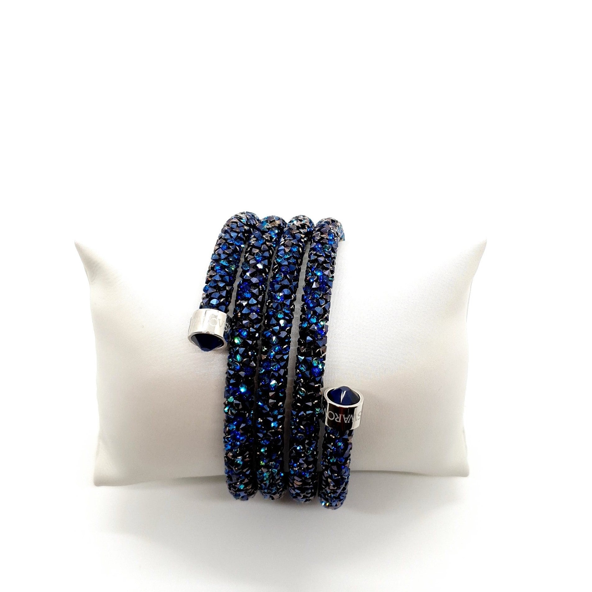SWAROVSKI Crystaldust Triple Armreif Größe S Blau 5294928