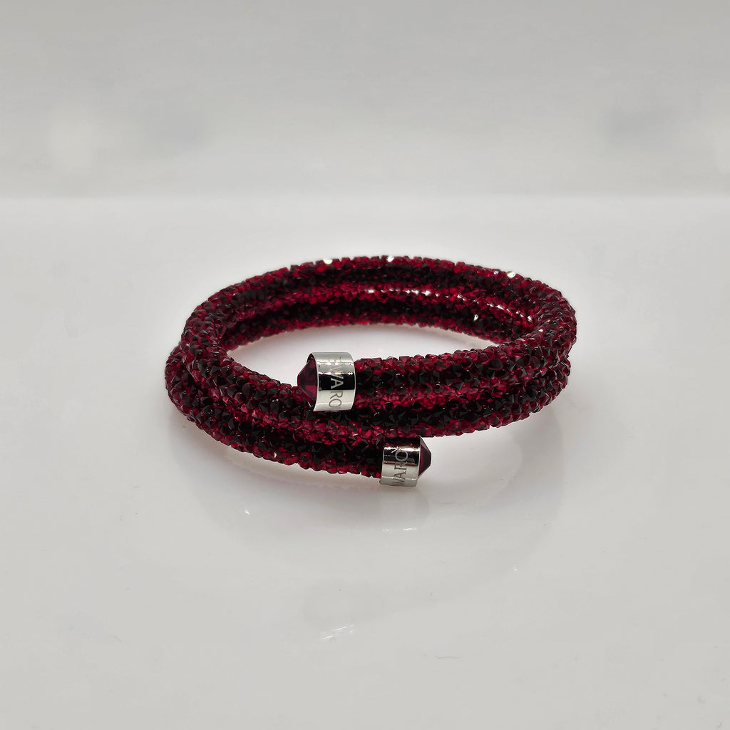 SWAROVSKI Crystaldust Doppel Armreif Größe S Rot 5255905