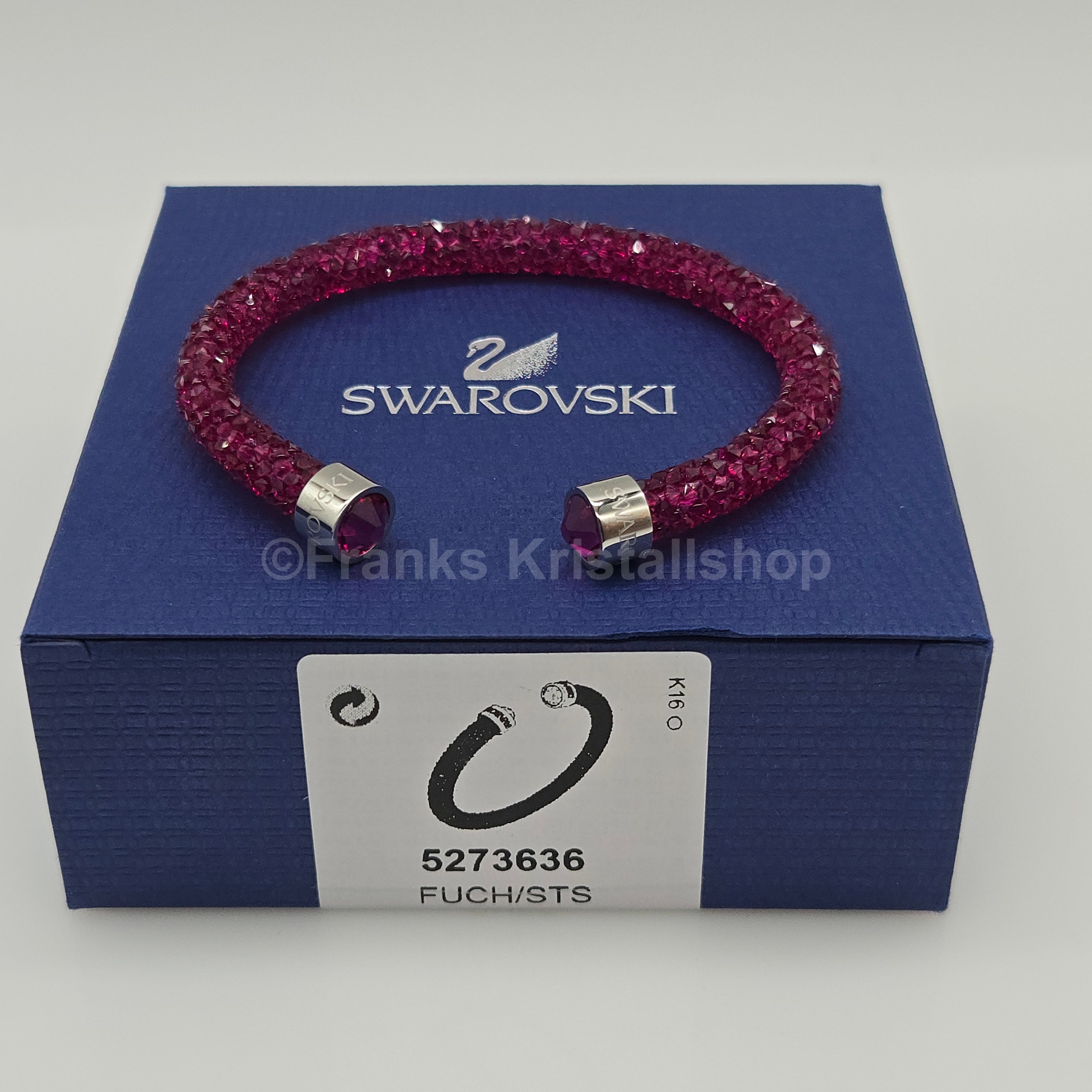 SWAROVSKI Crystaldust Armreif Größe M Fuchsia 5273636