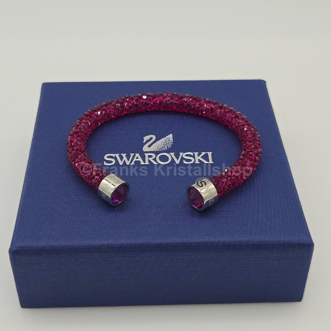 SWAROVSKI Crystaldust Armreif Größe S Fuchsia 5292439