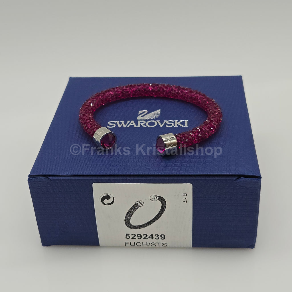 SWAROVSKI Crystaldust Armreif Größe S Fuchsia 5292439