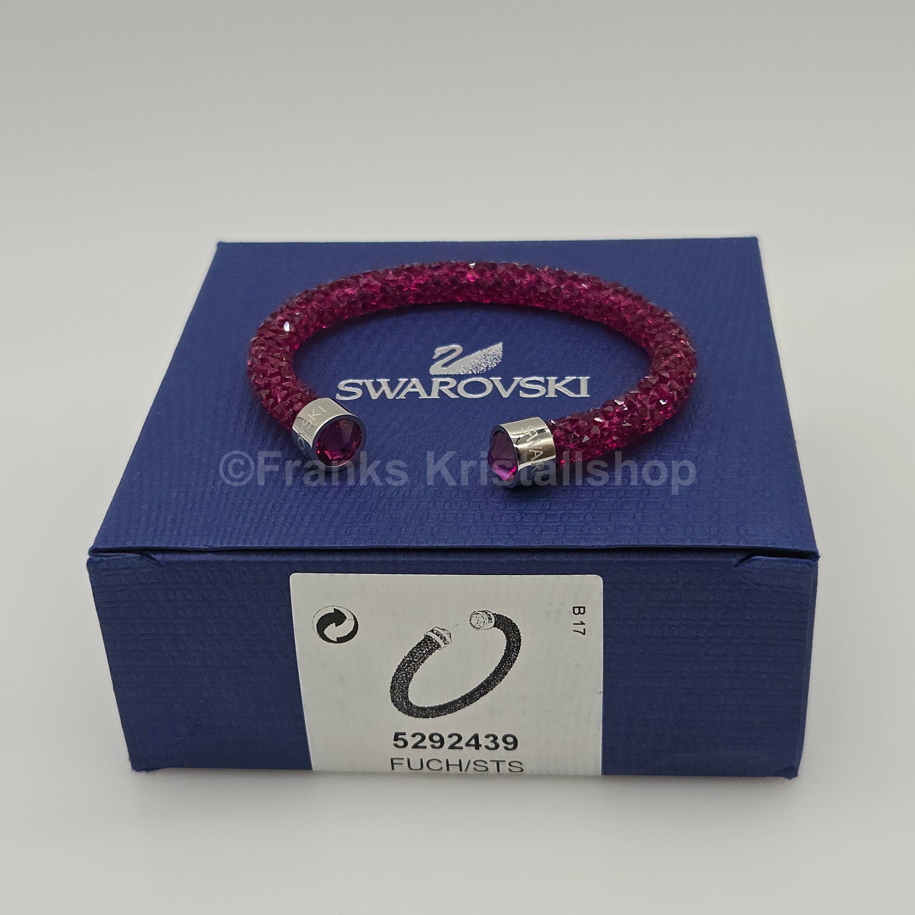 SWAROVSKI Crystaldust Armreif Größe S Fuchsia 5292439