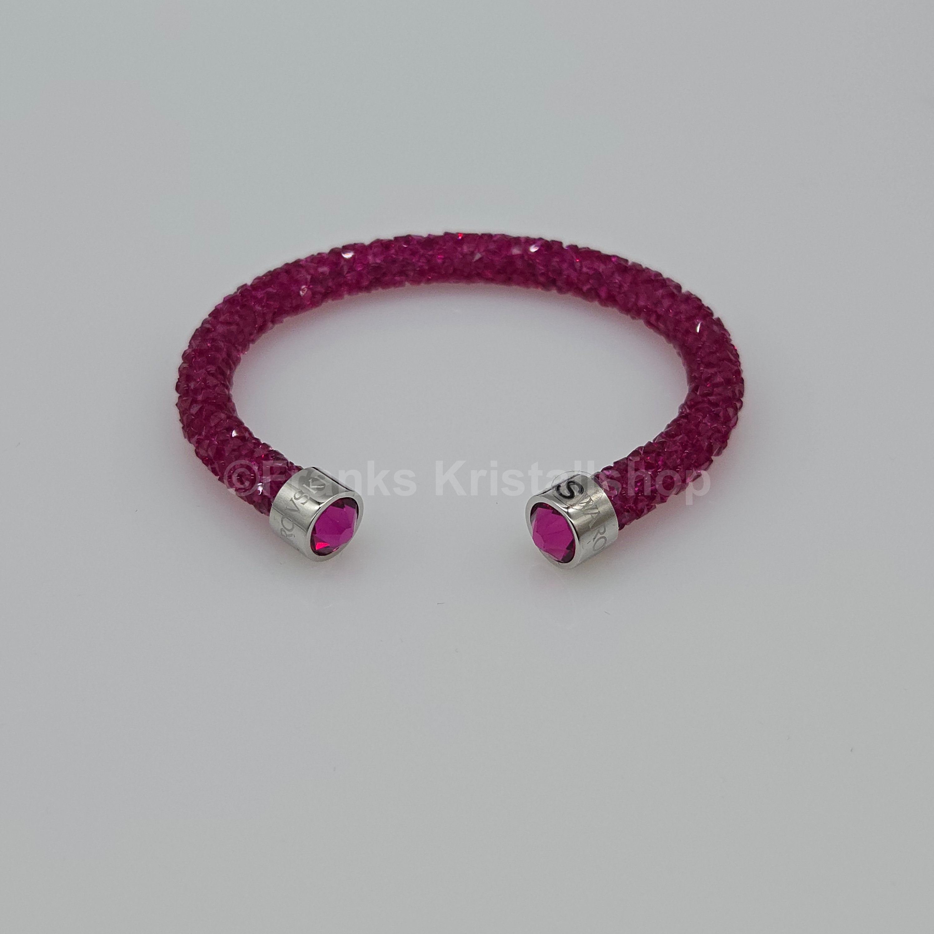 SWAROVSKI Crystaldust Armreif Größe S Fuchsia 5292439