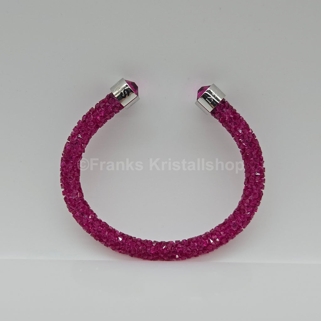 SWAROVSKI Crystaldust Armreif Größe S Fuchsia 5292439