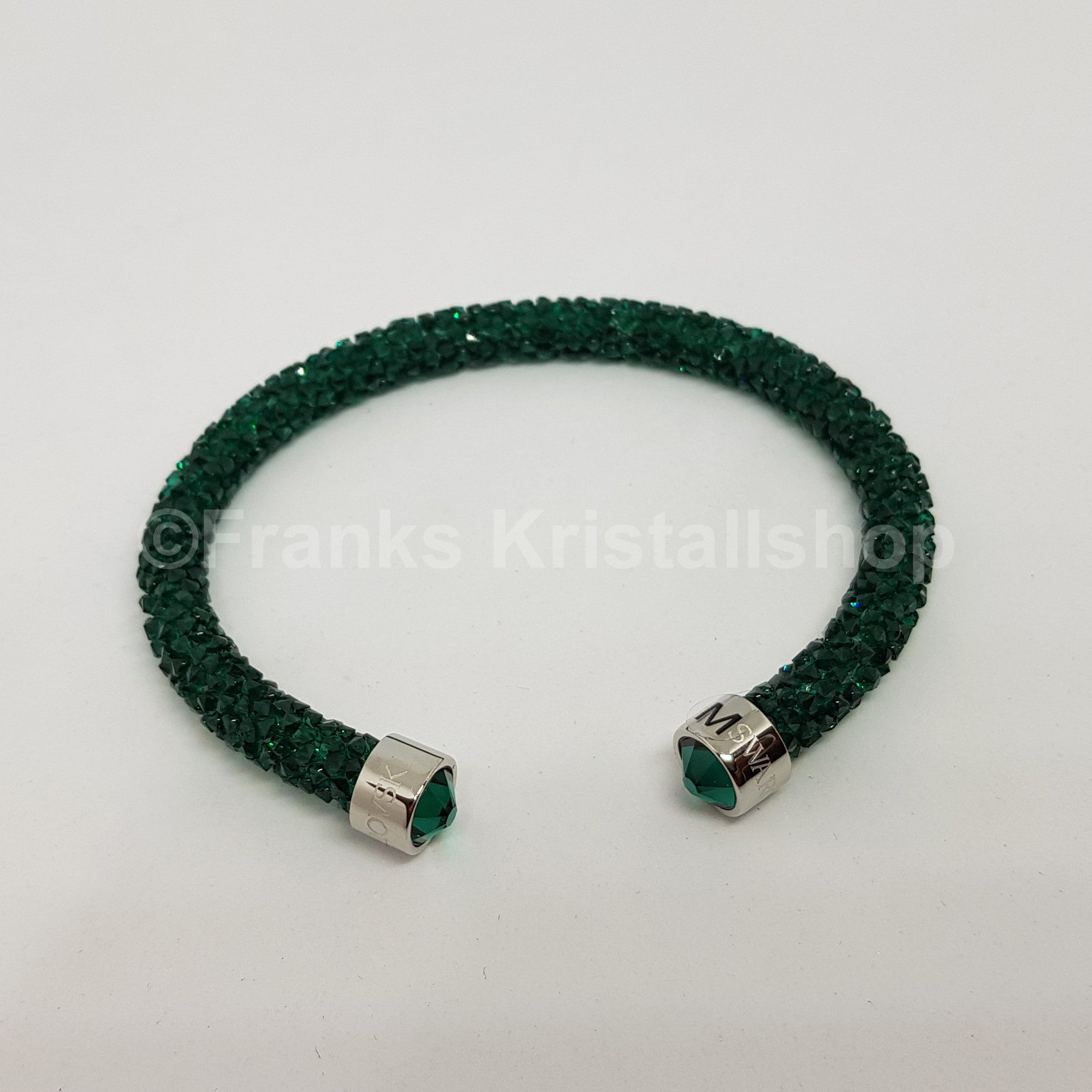SWAROVSKI Crystaldust Armreif Größe M Grün 5250690 oU