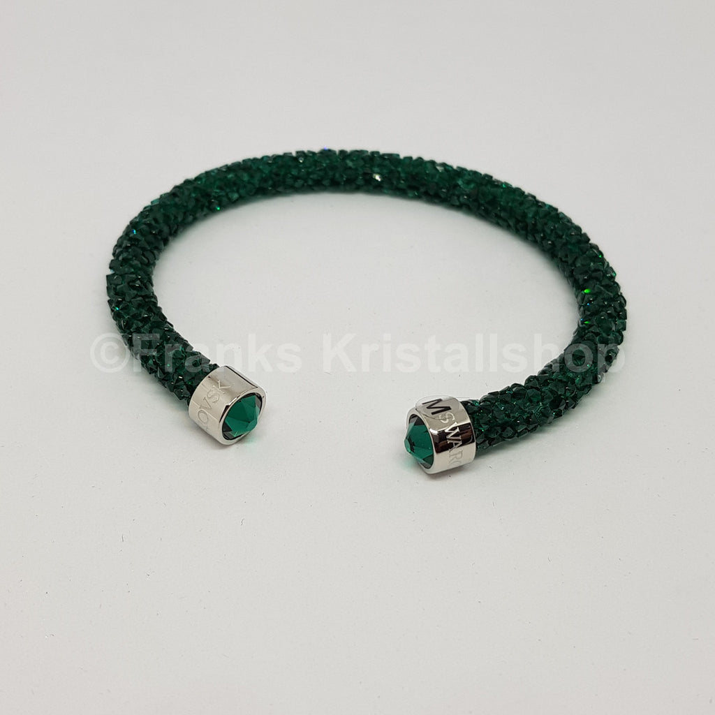 SWAROVSKI Crystaldust Armreif Größe M Grün 5250690 oU