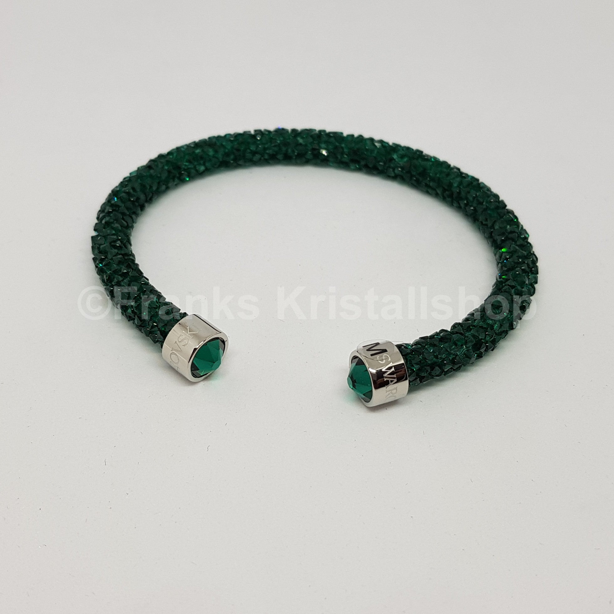 SWAROVSKI Crystaldust Armreif Größe M Grün 5250690 oU