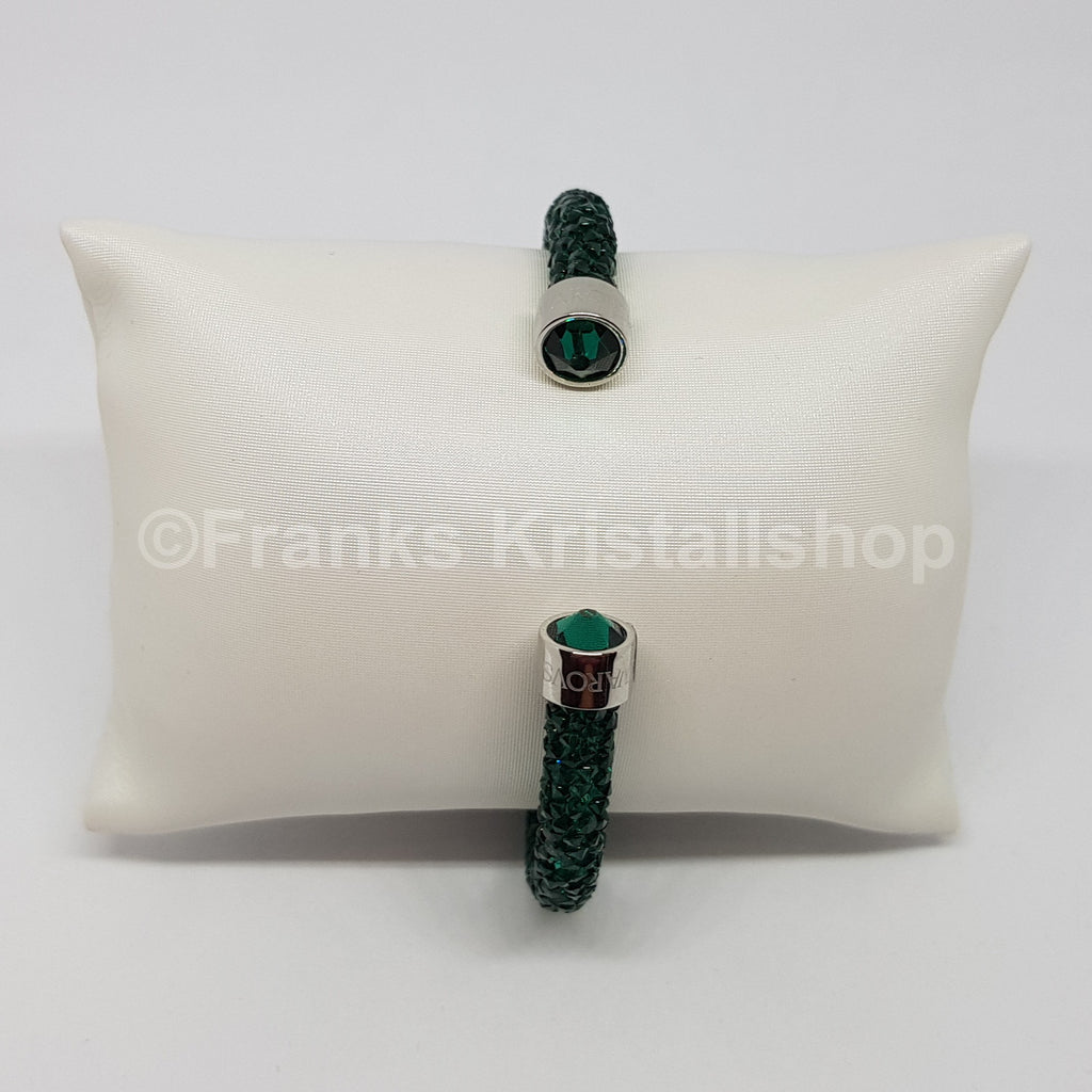 SWAROVSKI Crystaldust Armreif Größe S Grün 5273637 oU