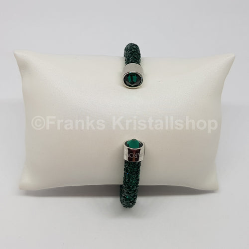 SWAROVSKI Crystaldust Armreif Größe M Grün 5250690 oU