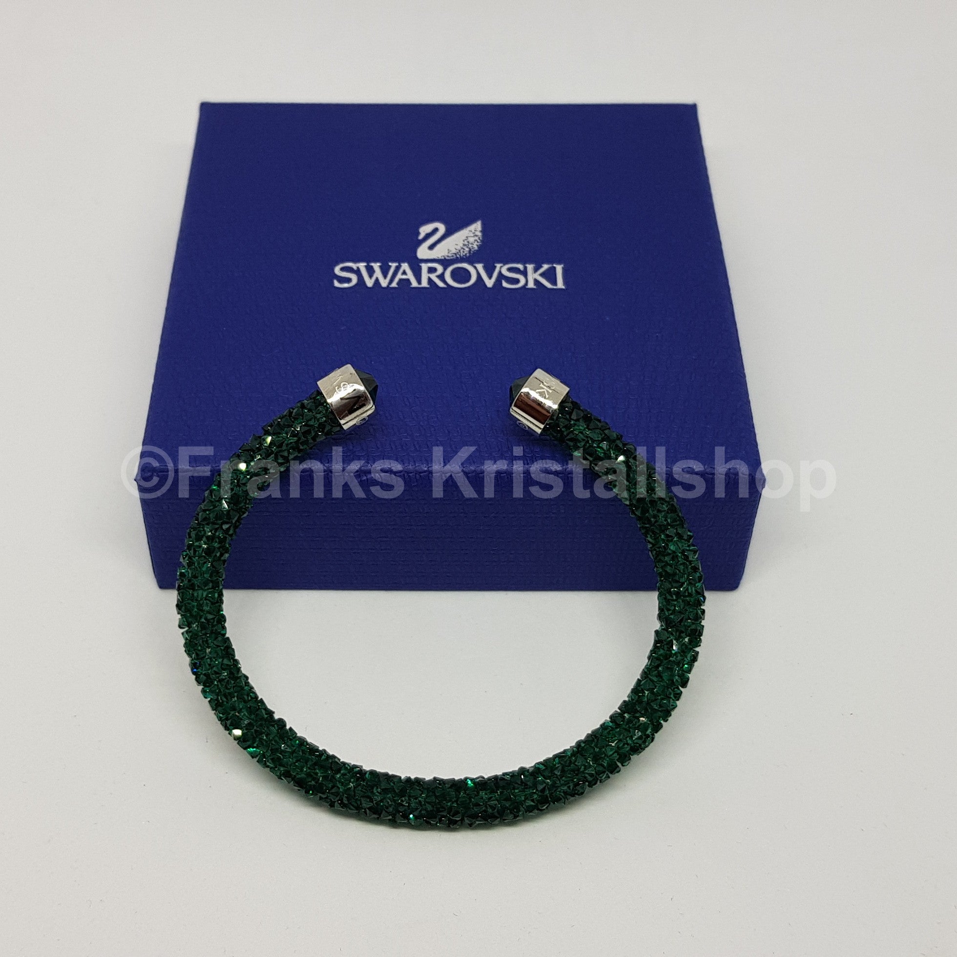 SWAROVSKI Crystaldust Armreif Größe S Grün 5273637 oU