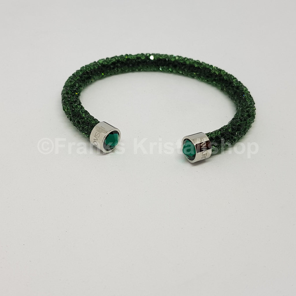 SWAROVSKI Crystaldust Armreif Größe S Grün 5273637 oU