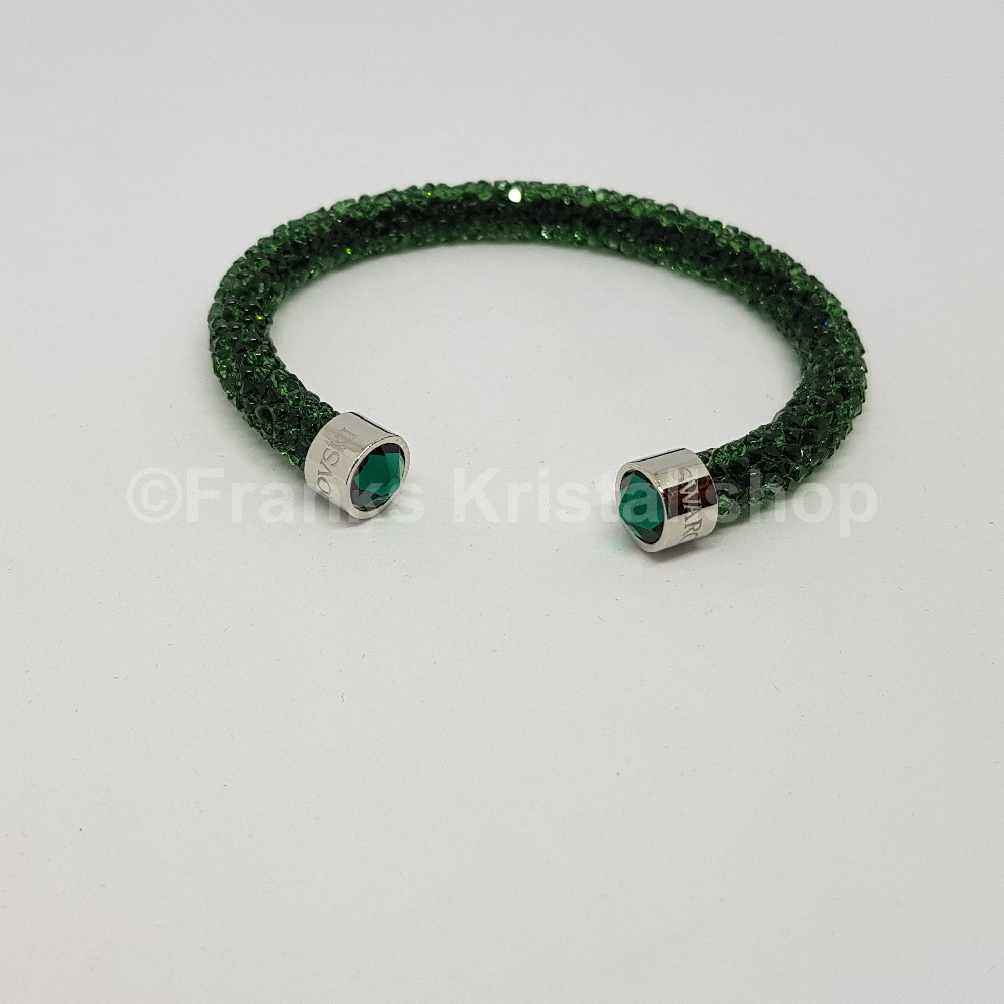 SWAROVSKI Crystaldust Armreif Größe S Grün 5273637 oU