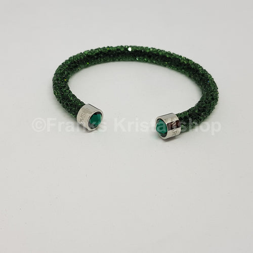 SWAROVSKI Crystaldust Armreif Größe S Grün 5273637 oU