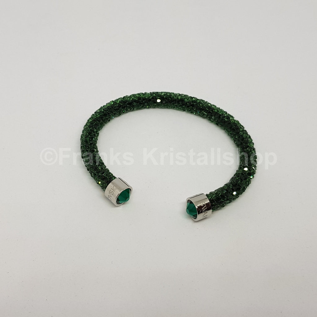 SWAROVSKI Crystaldust Armreif Größe S Grün 5273637 oU