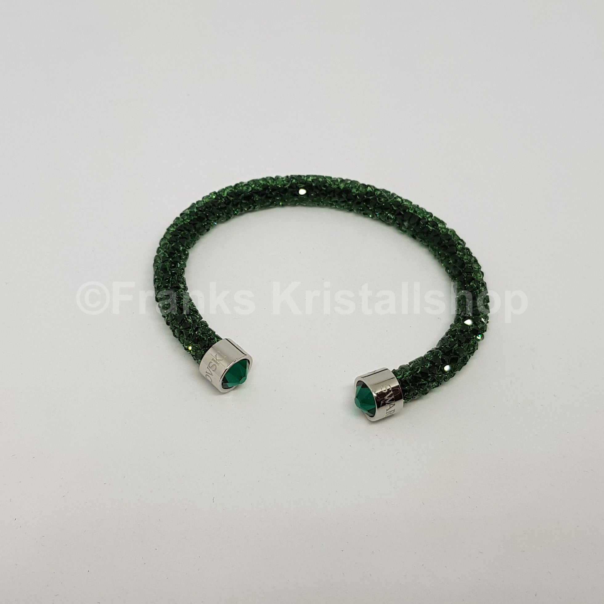 SWAROVSKI Crystaldust Armreif Größe S Grün 5273637 oU