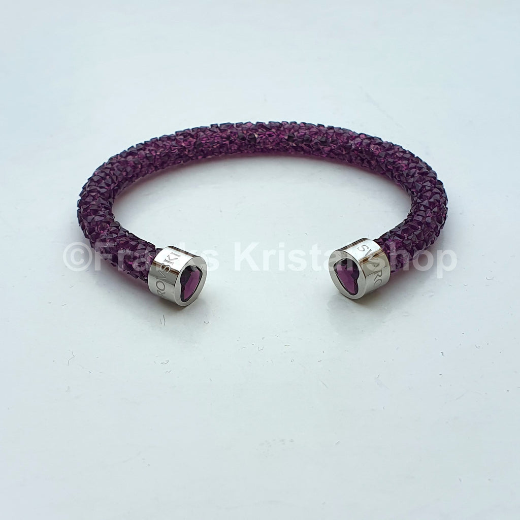 SWAROVSKI Crystaldust Armreif Herz Violett Lila Größe S 5292447