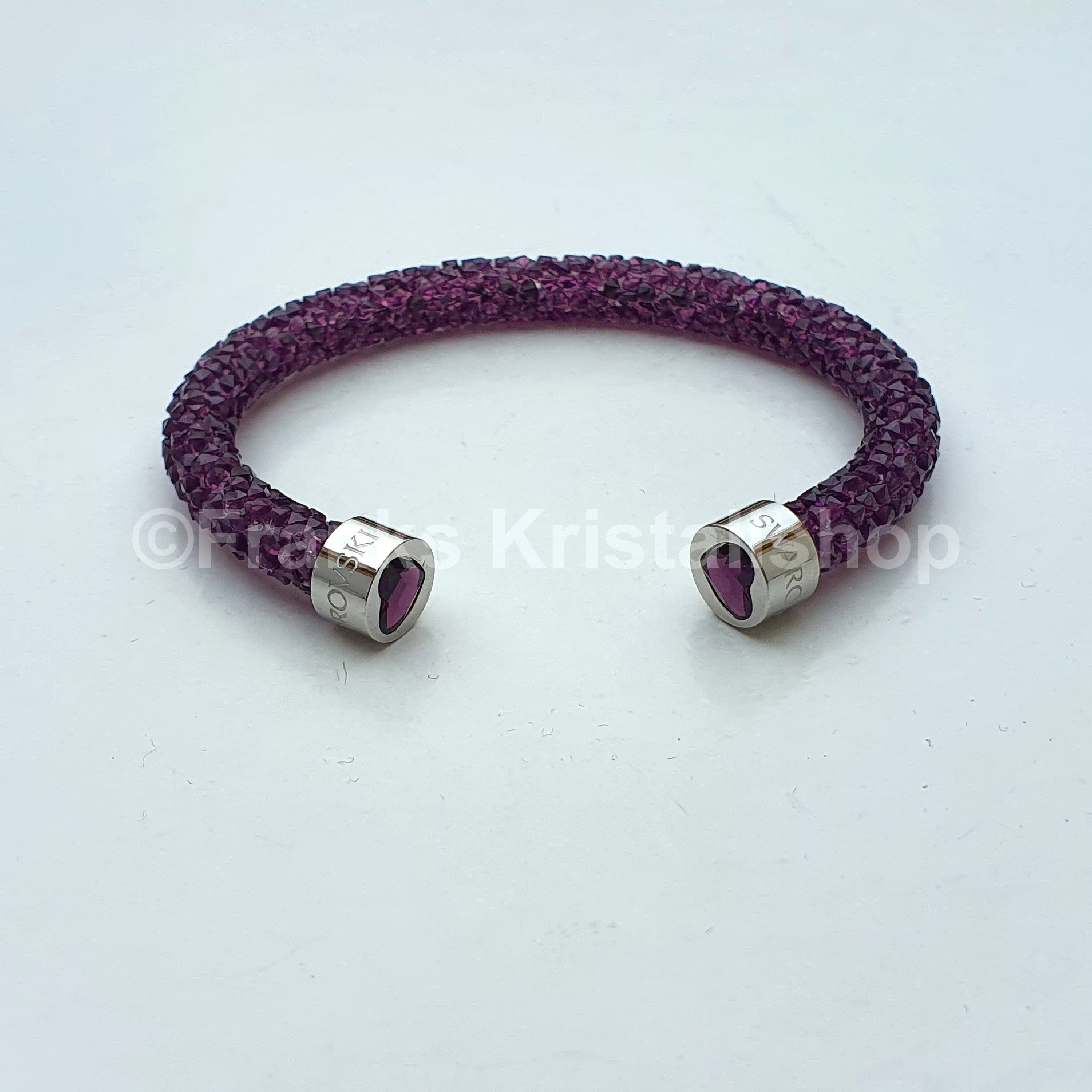 SWAROVSKI Crystaldust Armreif Herz Violett Lila Größe S 5292447