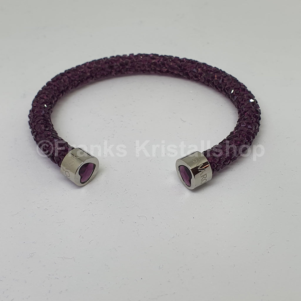 SWAROVSKI Crystaldust Armreif Herz Violett Lila Größe S 5292447