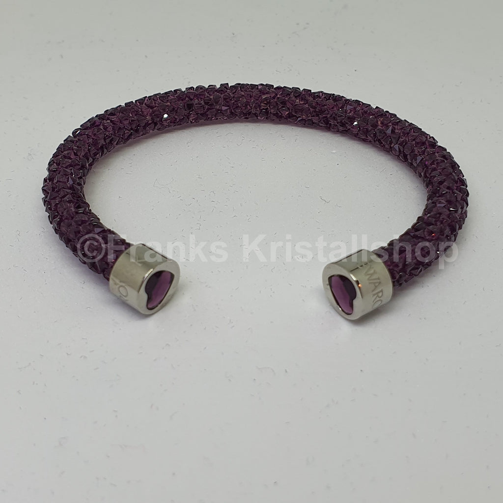 SWAROVSKI Crystaldust Armreif Herz Violett Lila Größe S 5292447