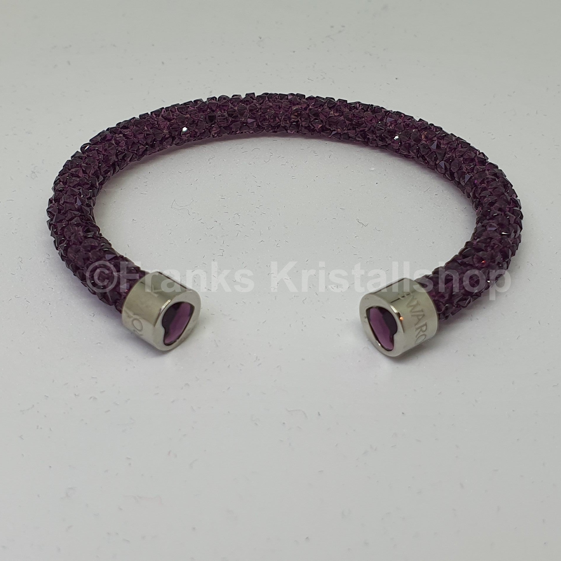 SWAROVSKI Crystaldust Armreif Herz Violett Lila Größe S 5292447