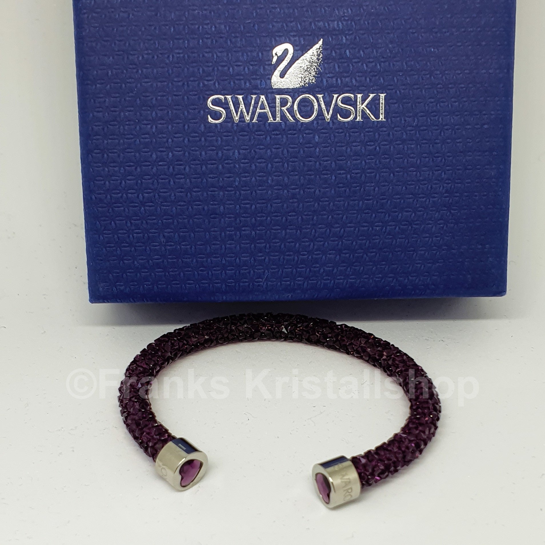 SWAROVSKI Crystaldust Armreif Herz Violett Lila Größe S 5292447