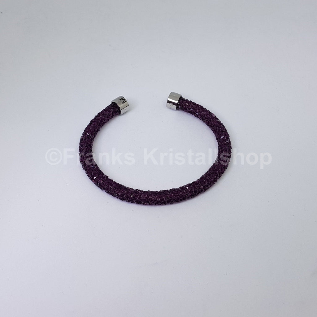 SWAROVSKI Crystaldust Armreif Herz Violett Lila Größe M 5278499 oU