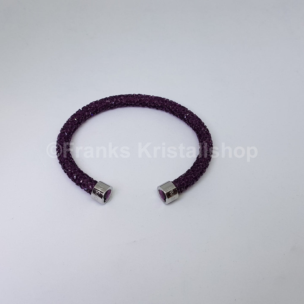 SWAROVSKI Crystaldust Armreif Herz Violett Lila Größe M 5278499 oU