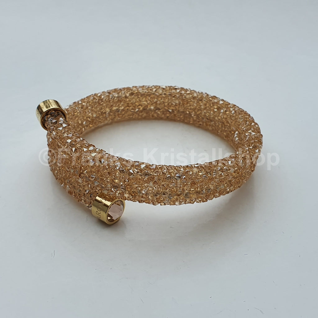 SWAROVSKI Crystaldust Double Armreif Größe S Gold 5255907 oU