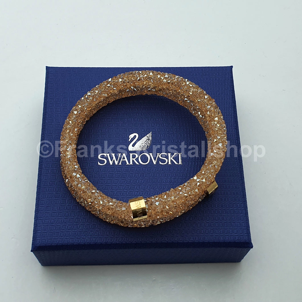 SWAROVSKI Crystaldust Double Armreif Größe S Gold 5255907 oU