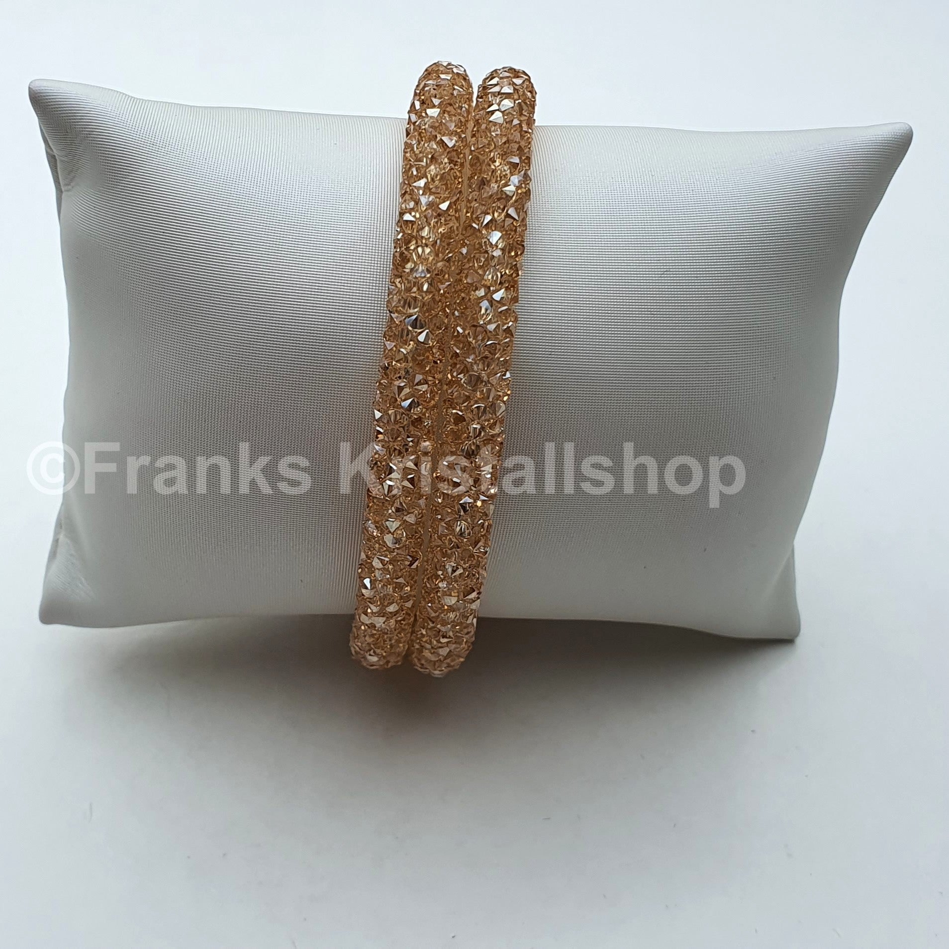 SWAROVSKI Crystaldust Double Armreif Größe S Gold 5255907 oU