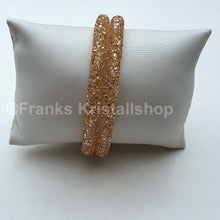 Lade das Bild in den Galerie-Viewer, SWAROVSKI Crystaldust Double Armreif Größe S Gold 5255907 oU
