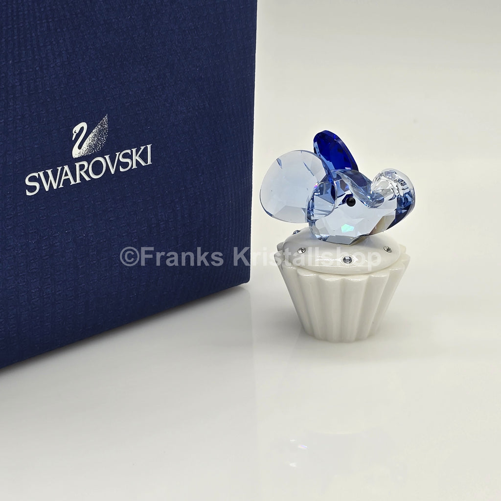 SWAROVSKI Memories Cupcake Dose Zahndose Mit Elefant Blau 1194041 oU