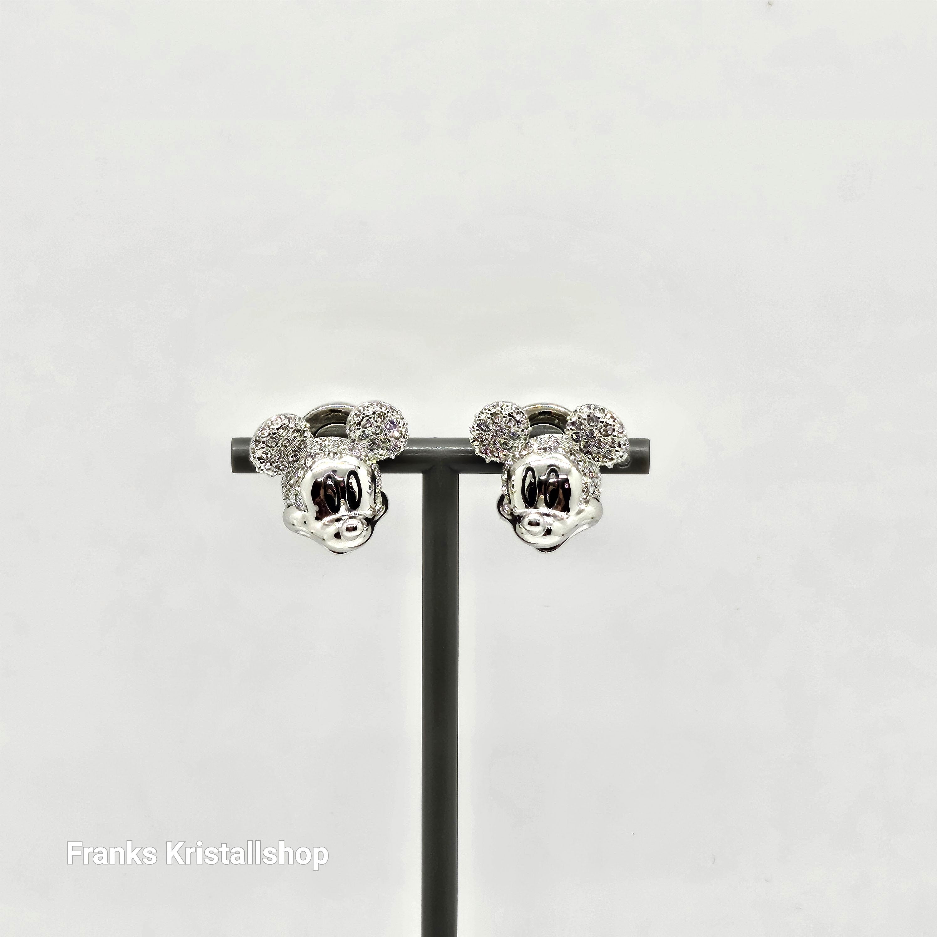 SWAROVSKI DISNEY100 Mickey Mouse Ohrstecker Weiß, Rhodiniert 5668781