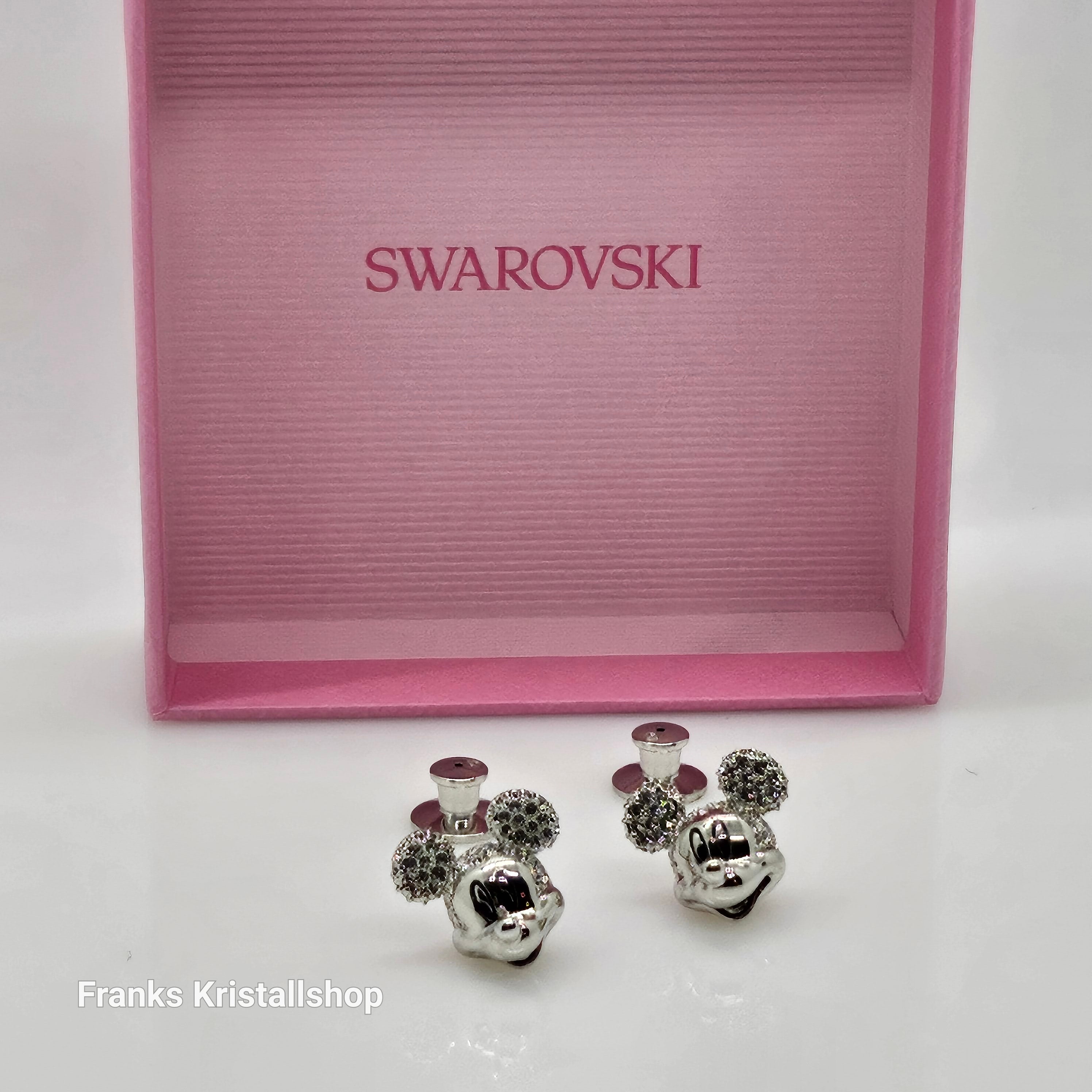 SWAROVSKI DISNEY100 Mickey Mouse Ohrstecker Weiß, Rhodiniert 5668781