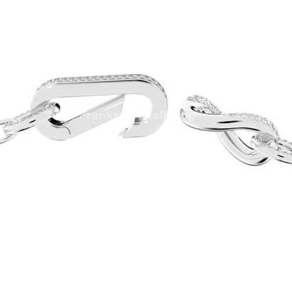 SWAROVSKI Dextera Halskette Größe S Weiß, Rhodiniert 5642689