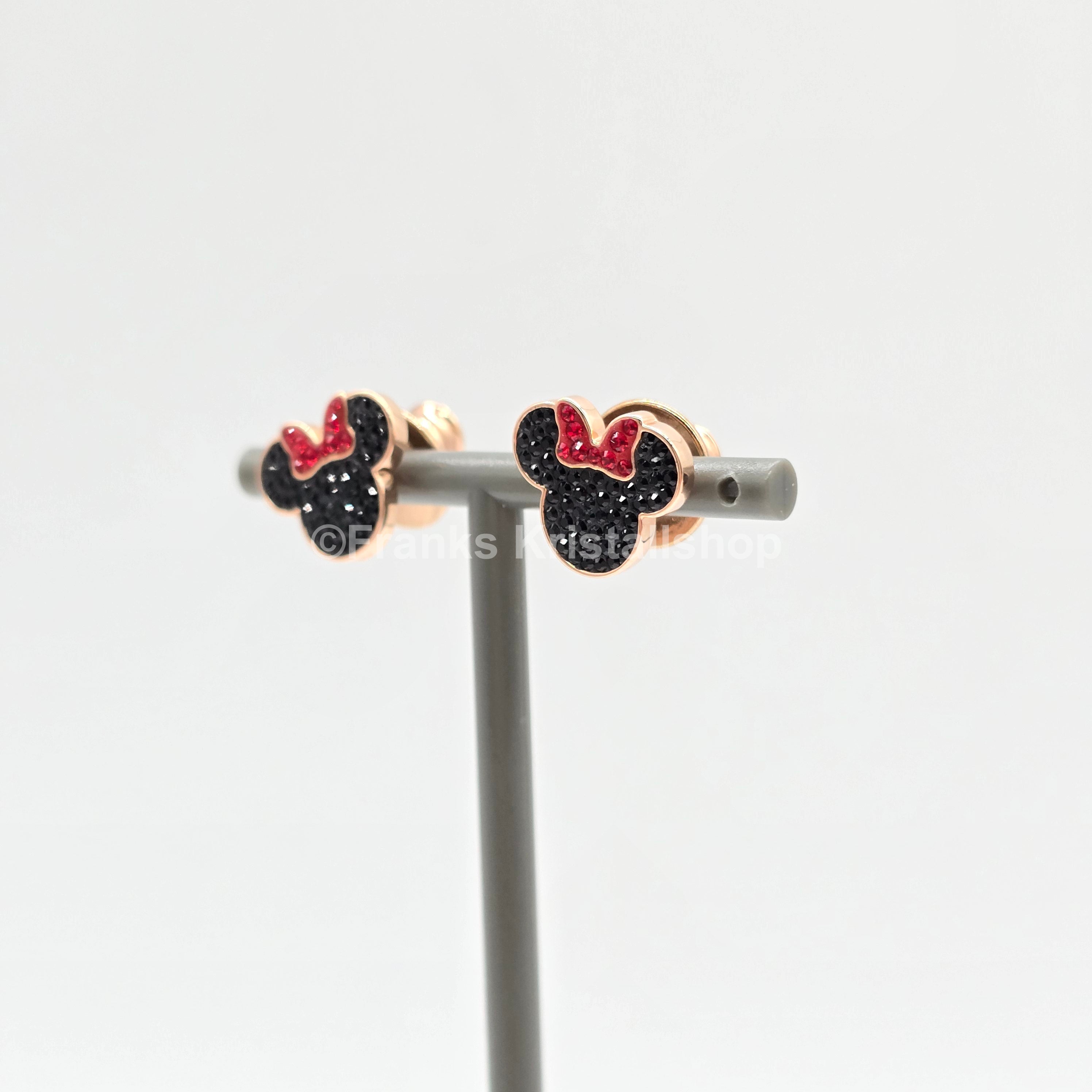 SWAROVSKI Disney Minnie Mouse Ohrstecker Mehrfarbig Roségold 5737561