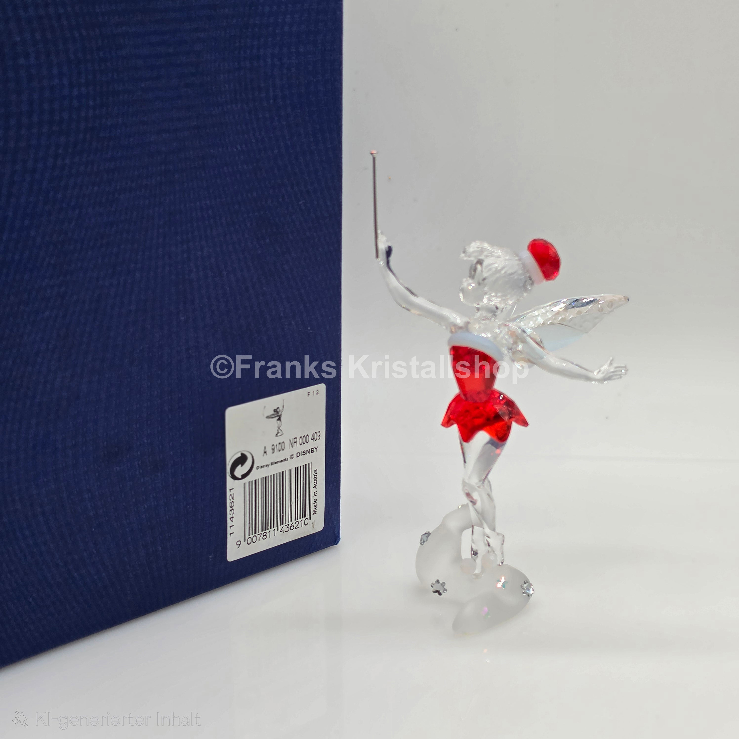 SWAROVSKI Disney Weihnachts Tinkerbell Rot 2012 Limitiert 1143621