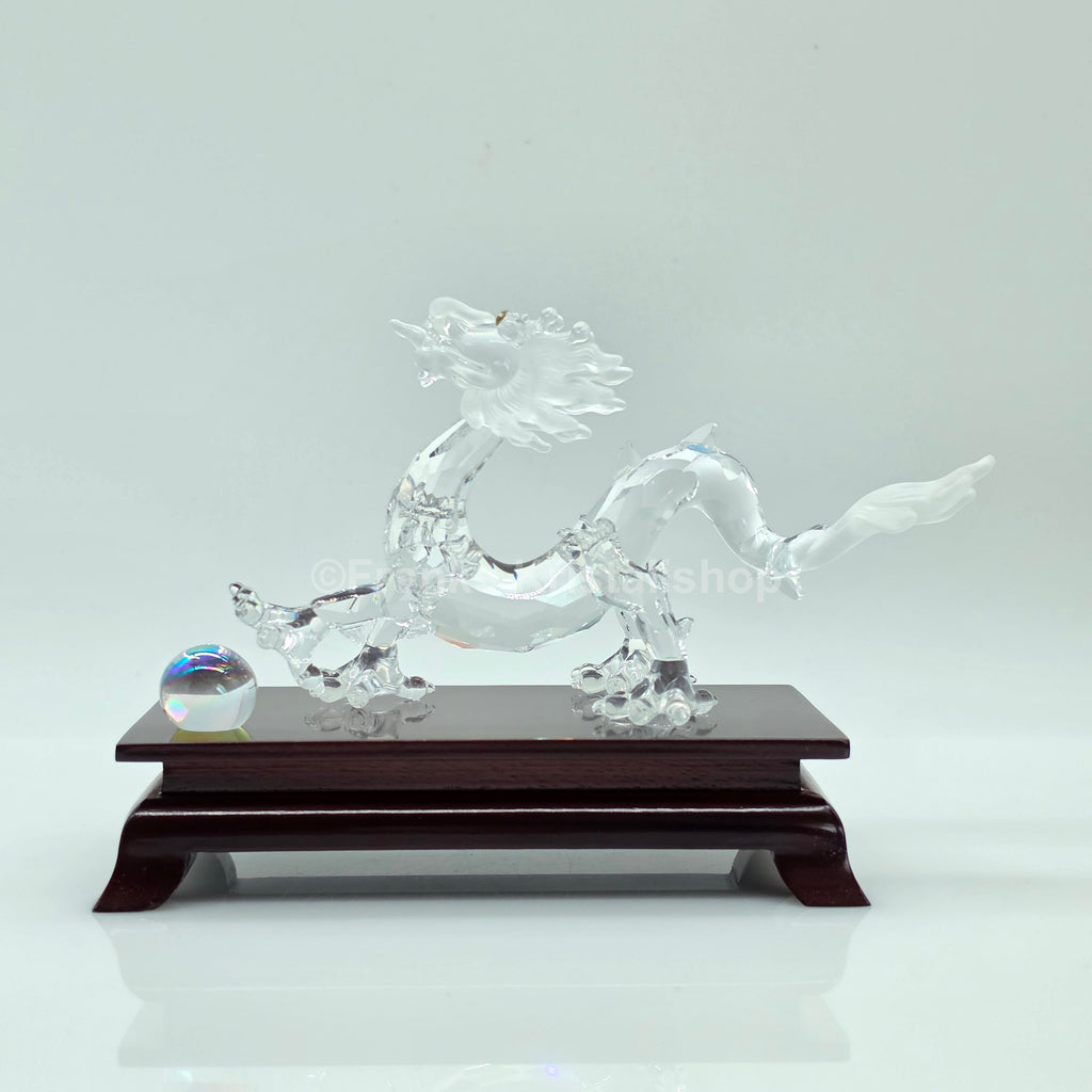 SWAROVSKI Drache mit Sockel und Kugel 238202